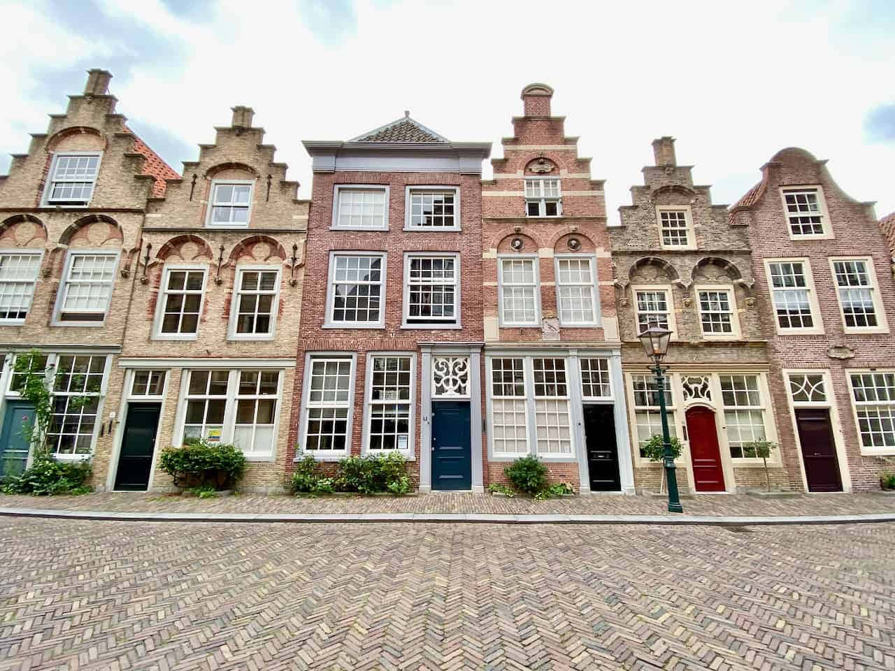 Traditional Dutch Houses Dordrecht Netherlands Wallpaper