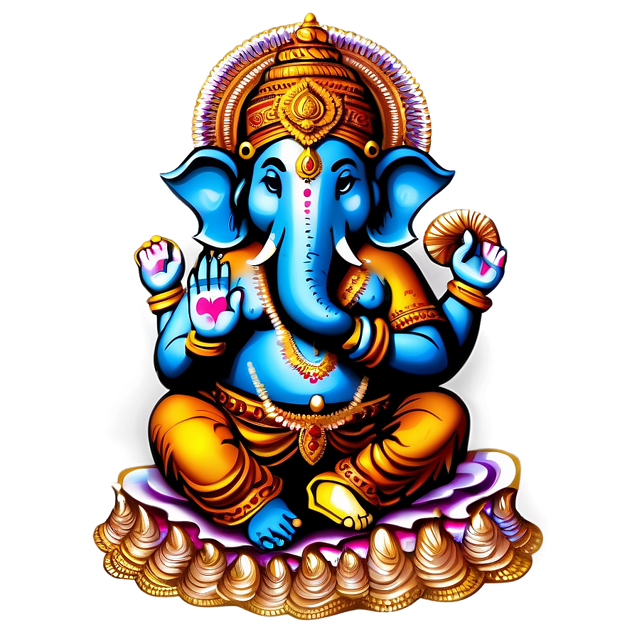 Download Traditional Ganesh Figure Png 99 | Wallpapers.com