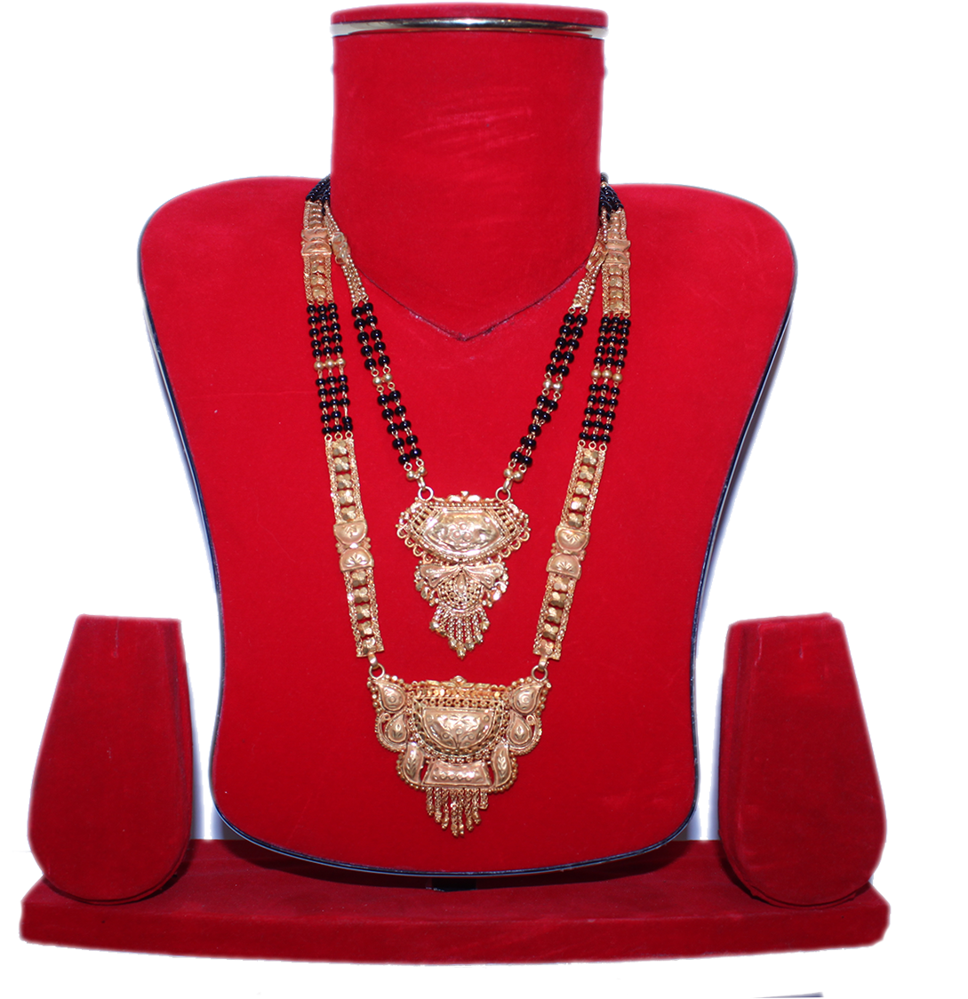 Traditional Gold Mangalsutra Designs PNG