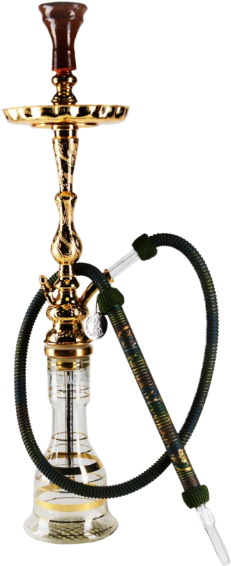 Traditional Golden Hookah PNG