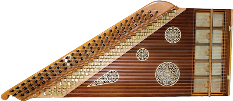 Traditional Hammered Dulcimer Instrument PNG