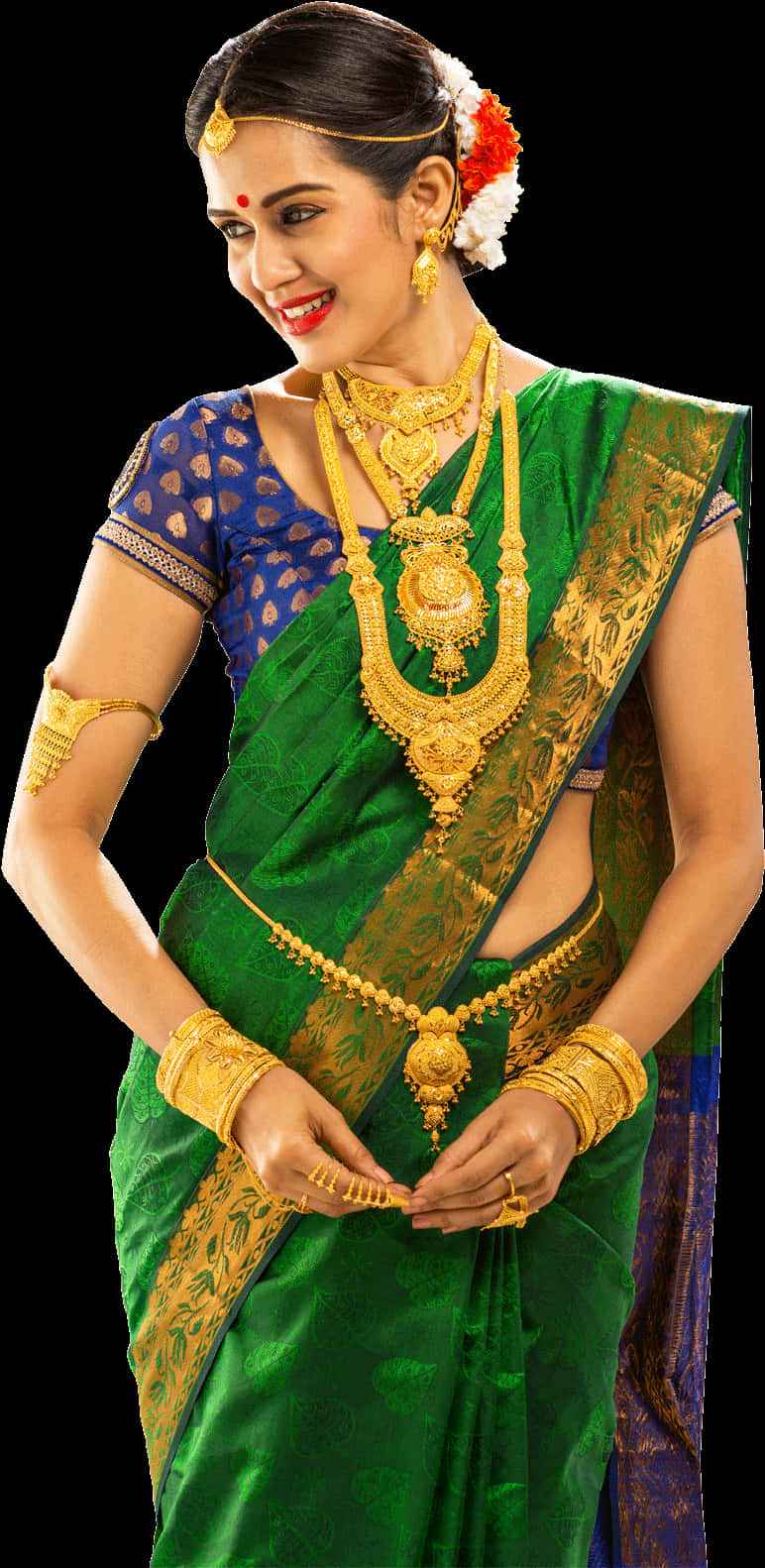 Traditional Indian Jewellery Model PNG
