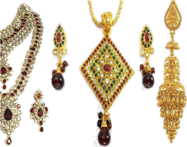 Traditional Indian Jewelry Set PNG