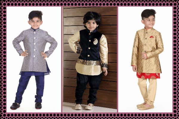 Traditional Indian Kids Wear Collection PNG