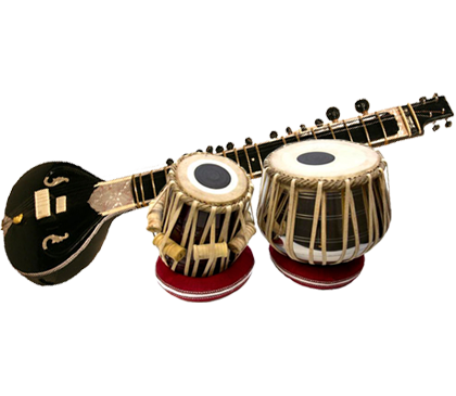 Traditional Indian Musical Instruments PNG