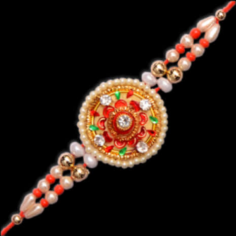 Traditional Indian Rakhi Design PNG