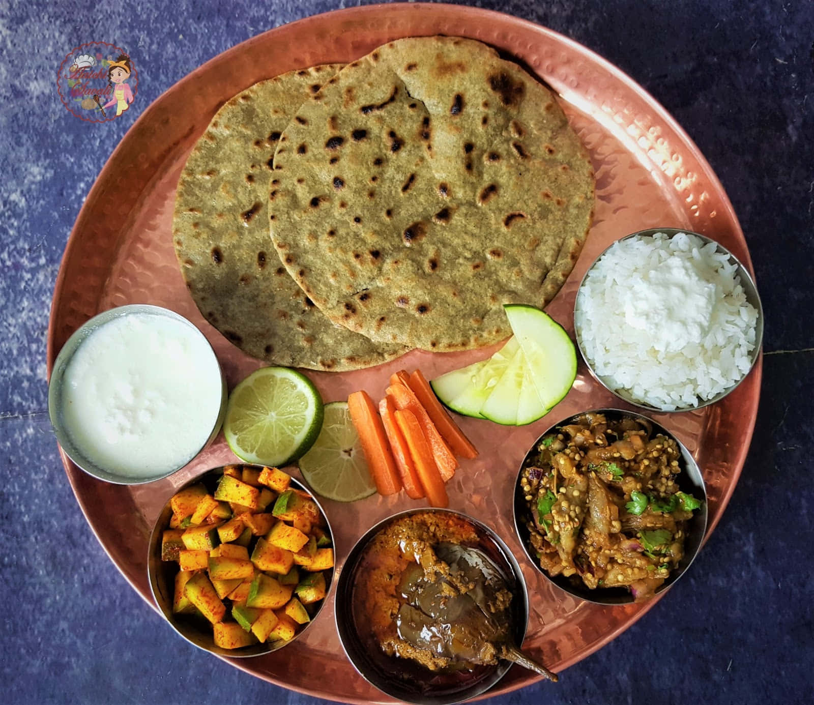 Traditional Indian Thali Meal Wallpaper