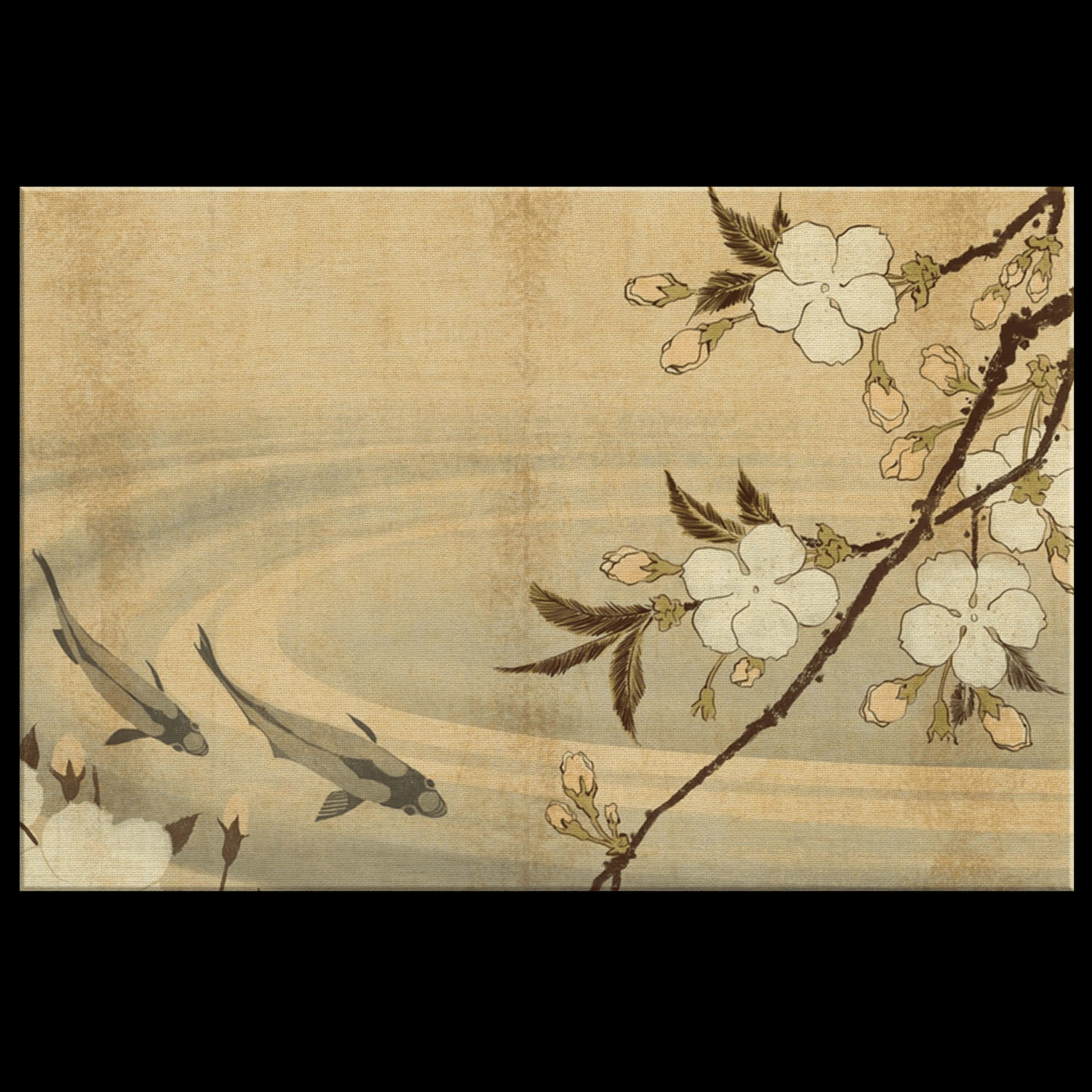 Traditionel japansk håndværksteknik inspireret baggrund. Wallpaper