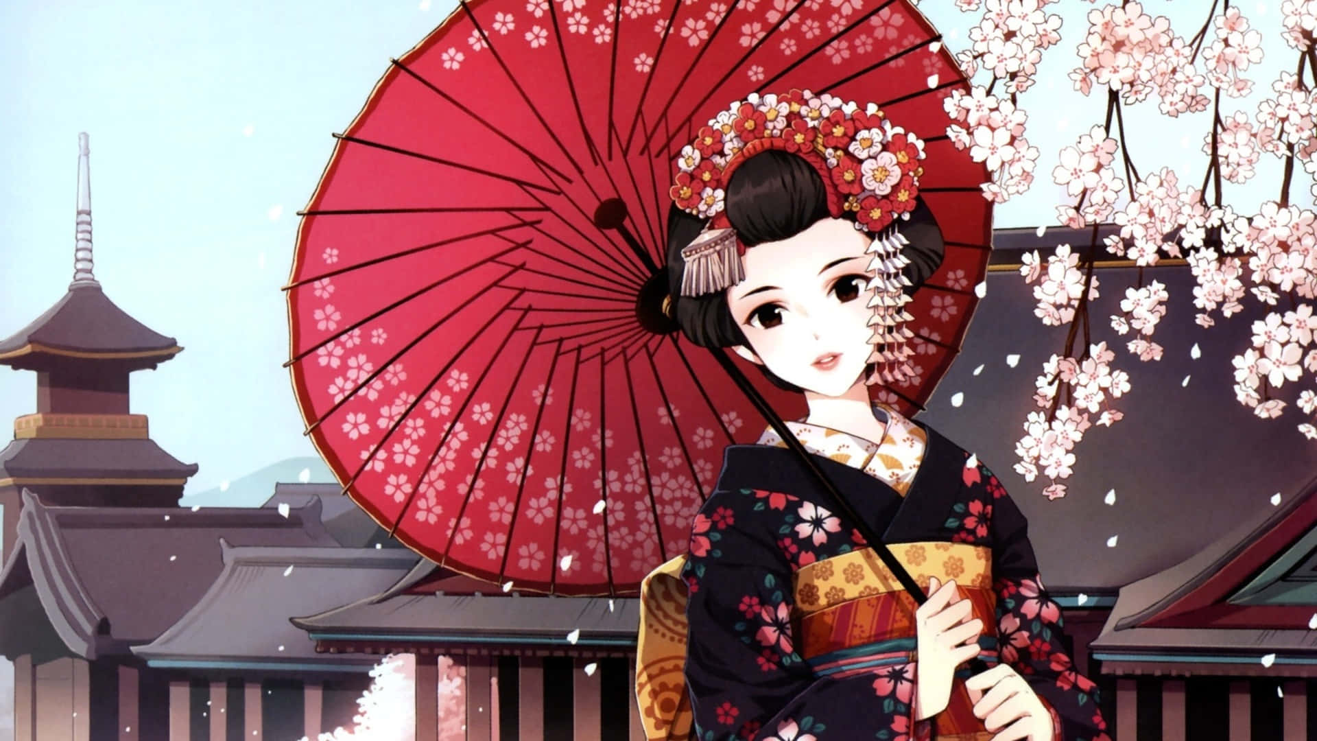Arte Tradicional Japonesa 1920 X 1080 Papel de Parede