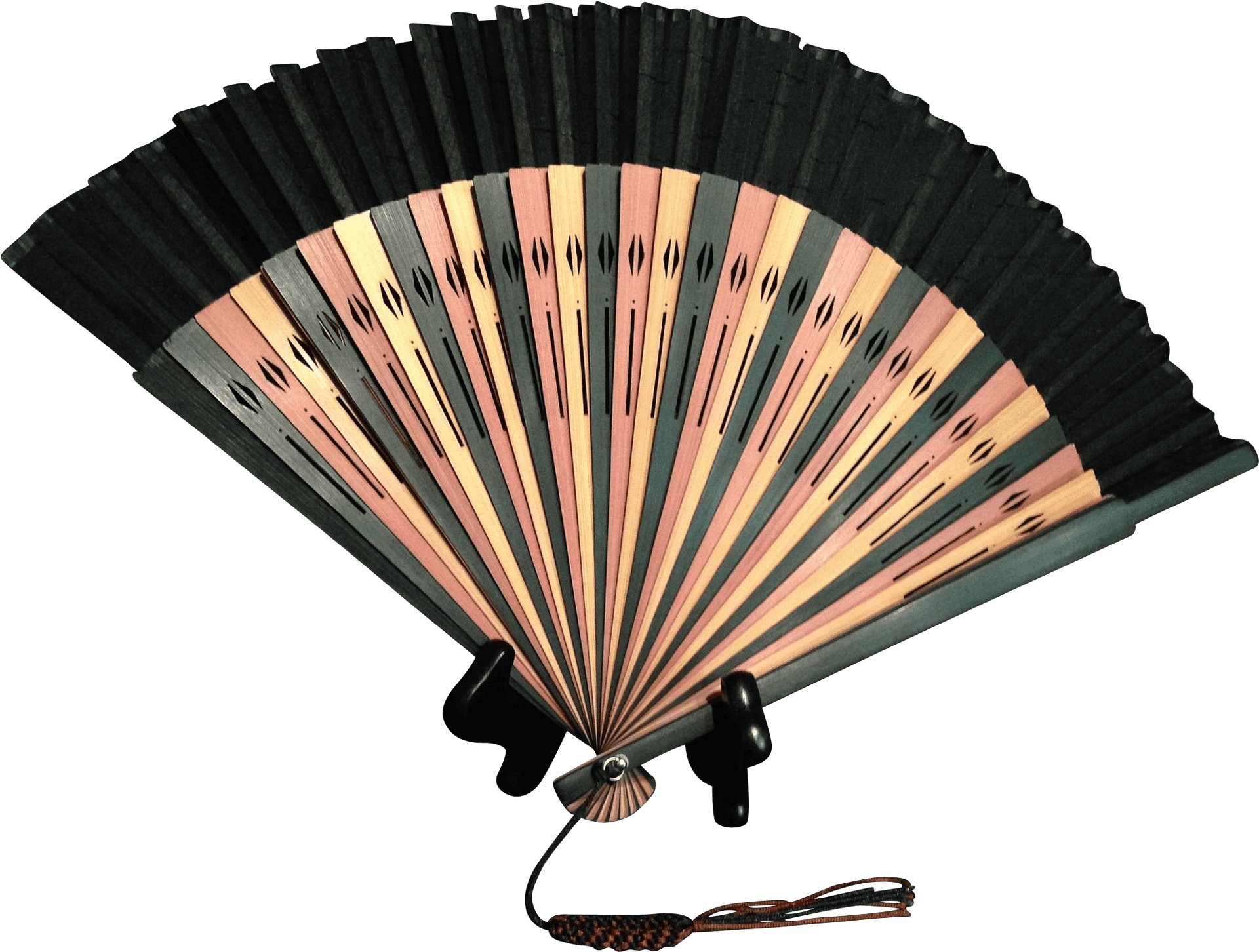 Traditional Japanese Fan Kyoto Craftsmanship PNG