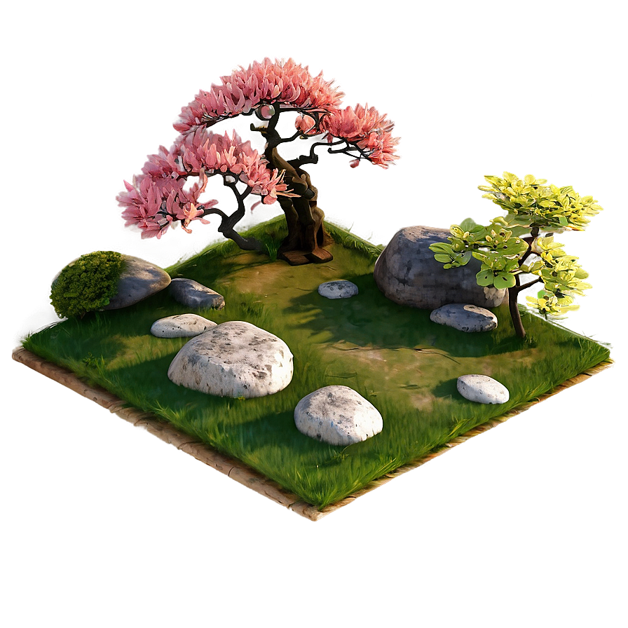 Traditional Japanese Garden Png Lvg25 PNG