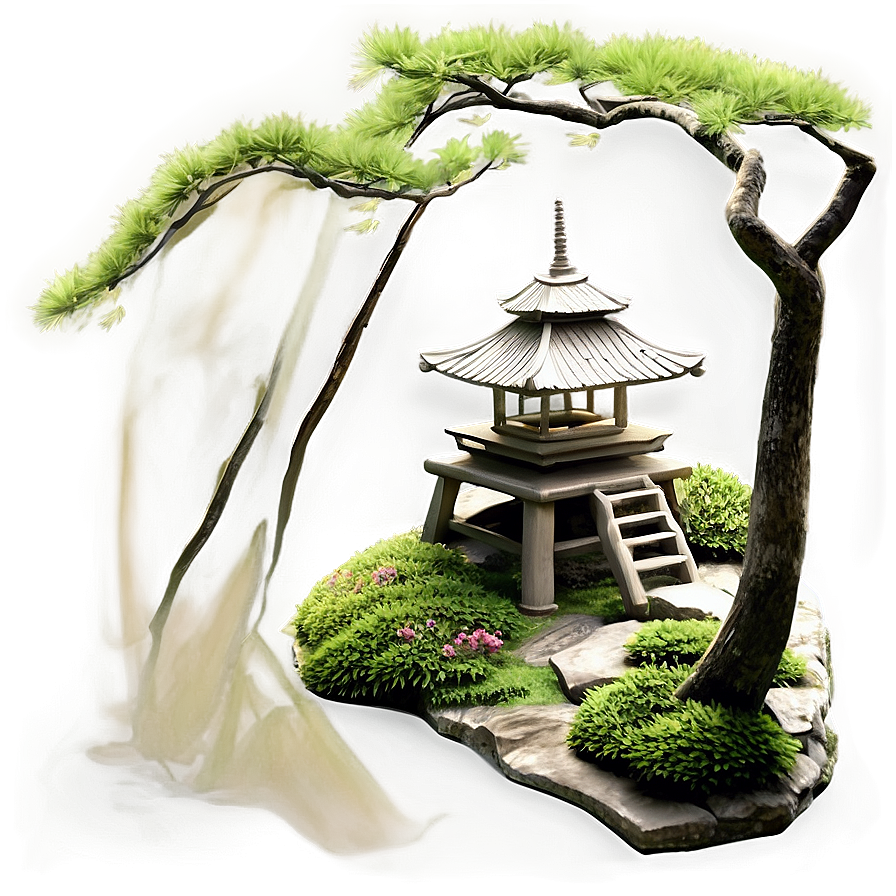 Traditional Japanese Garden Png Nye PNG