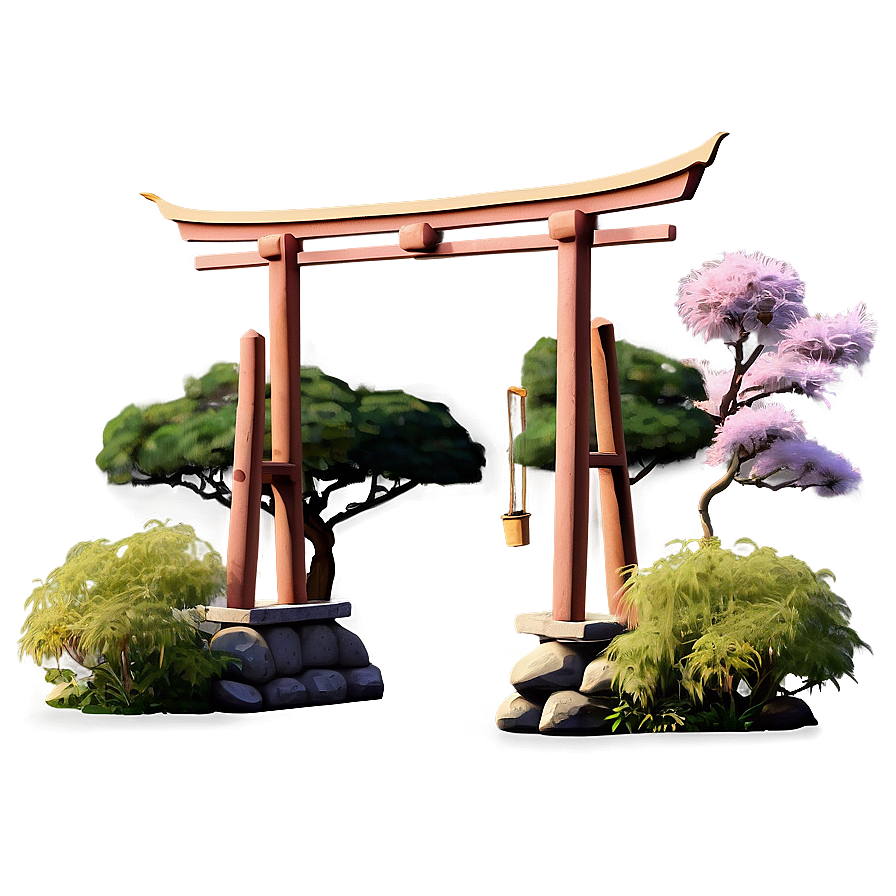 Traditional Japanese Garden Png Wby44 PNG
