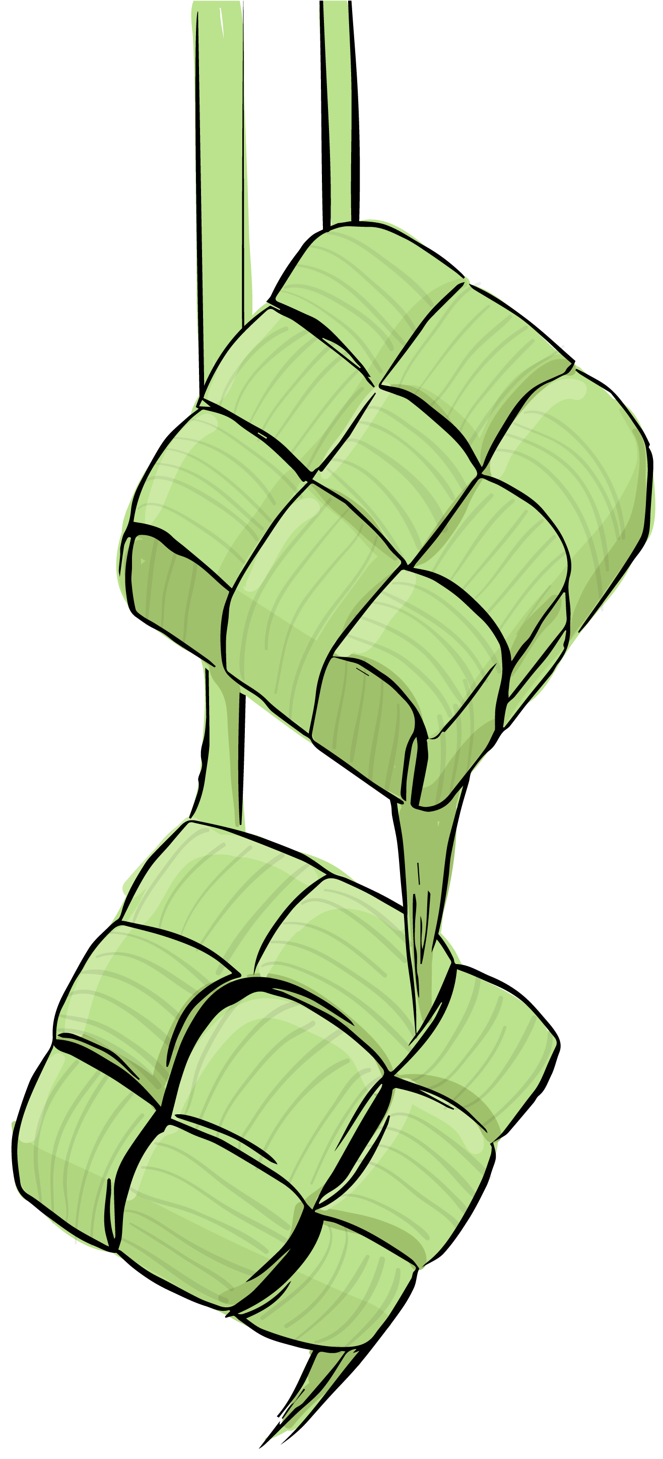 Traditional Ketupat Illustration PNG