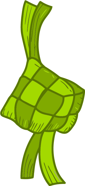 Traditional Ketupat Vector Illustration PNG