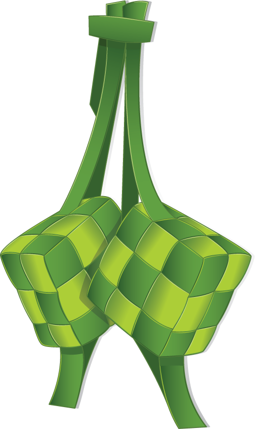 Traditional Ketupat Vector Illustration PNG