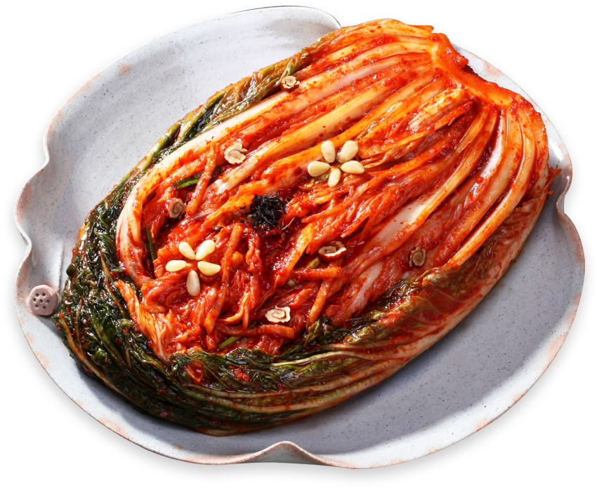 Traditional Korean Kimchi Dish PNG