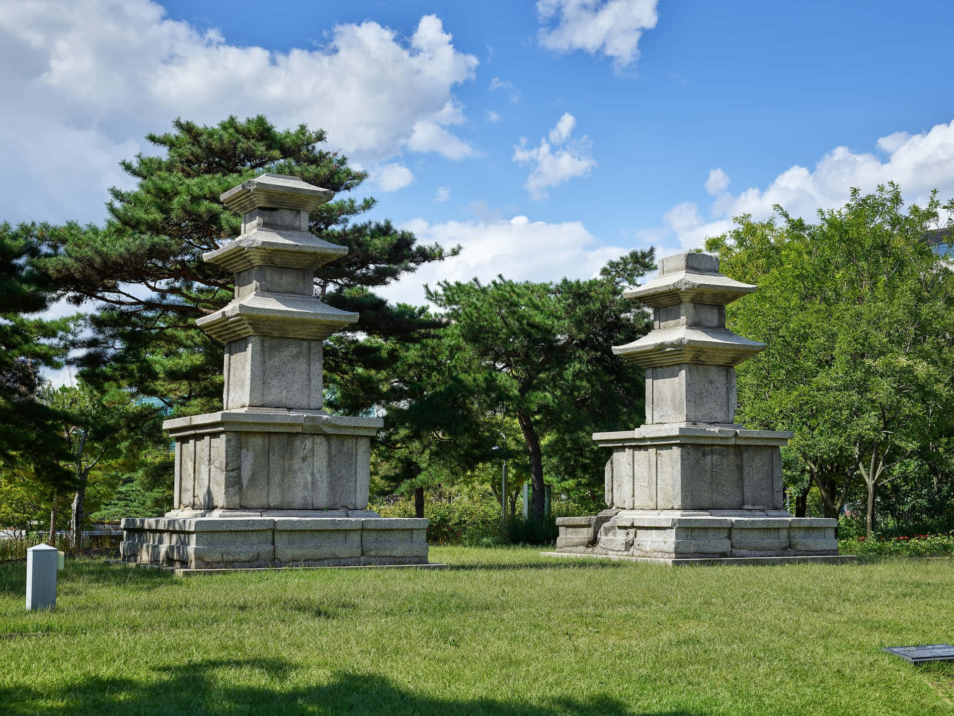 Traditional Korean Stone Pagodas National Museumof Korea Wallpaper