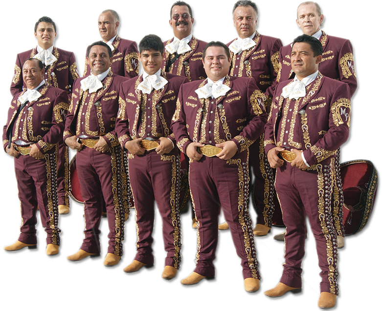 Traditional Mariachi Group Portrait PNG