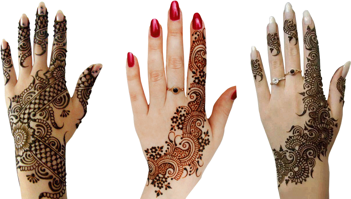 Traditional Mehndi Designson Hands PNG