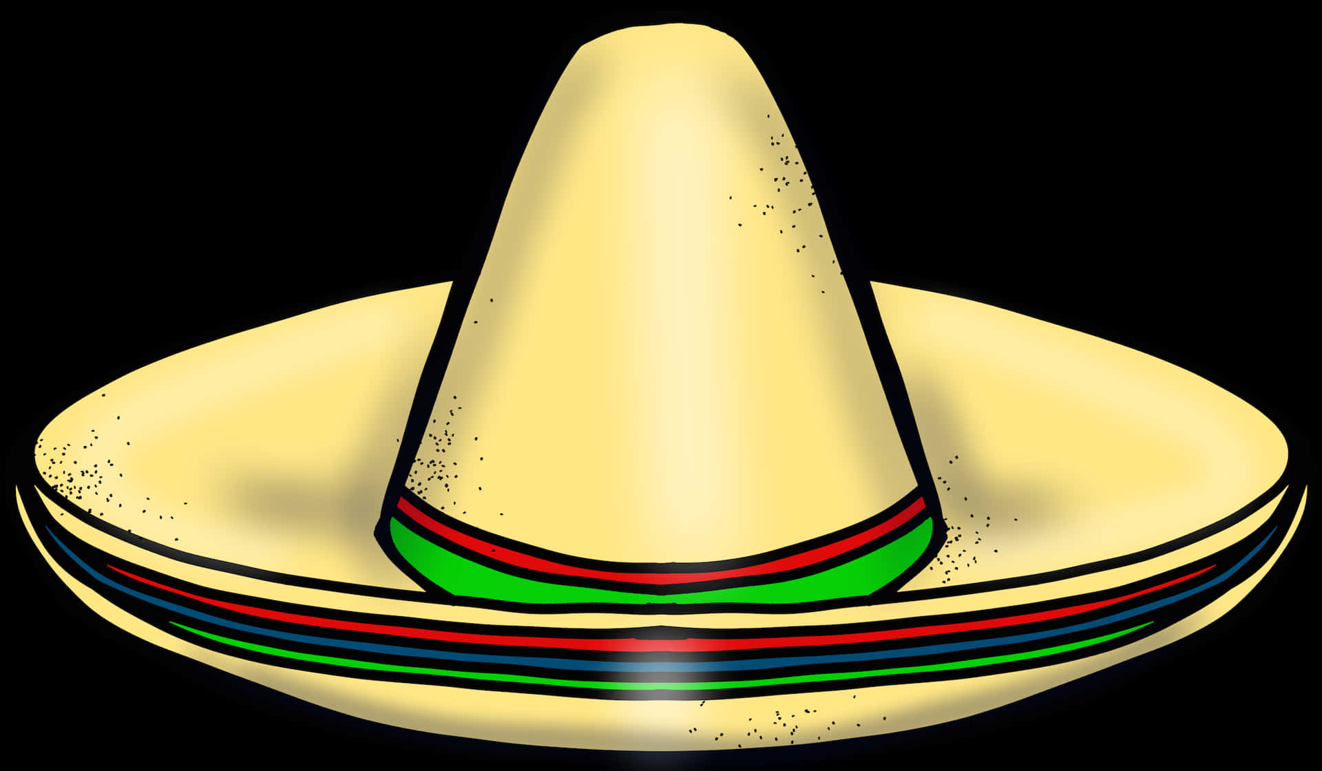 Traditional Mexican Sombrero Hat PNG