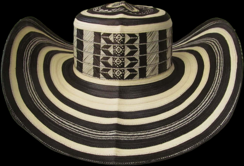 Traditional Mexican Sombrero Hat PNG