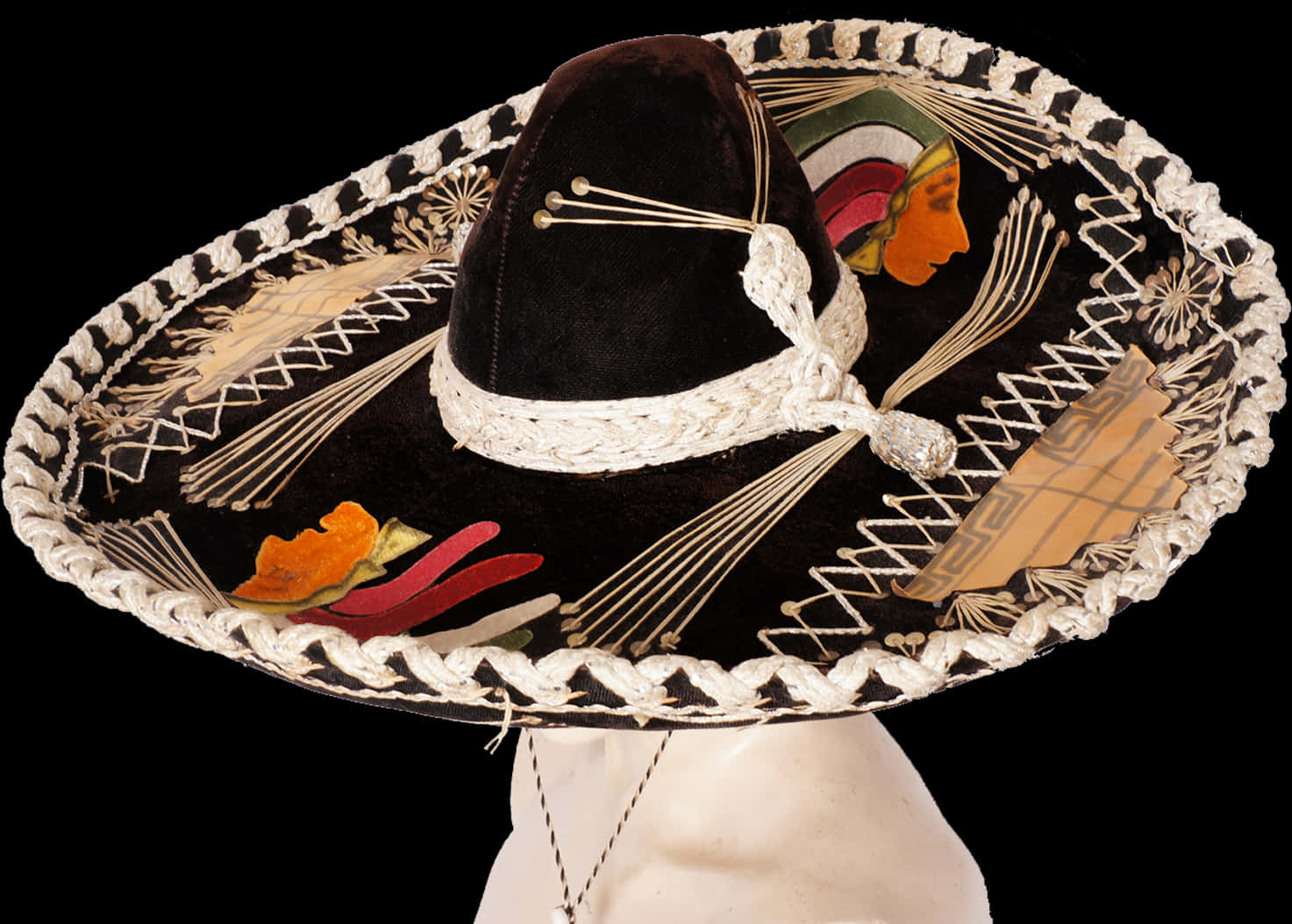 Traditional Mexican Sombrero Hat PNG