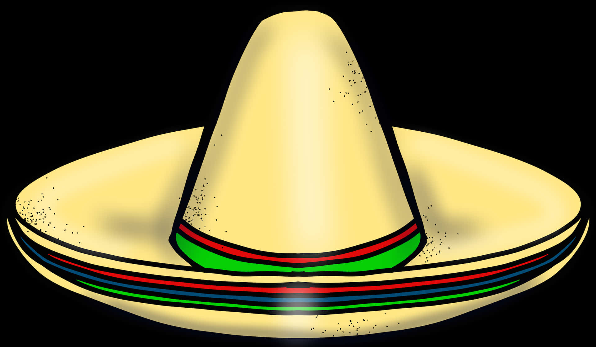 Traditional Mexican Sombrero Illustration PNG
