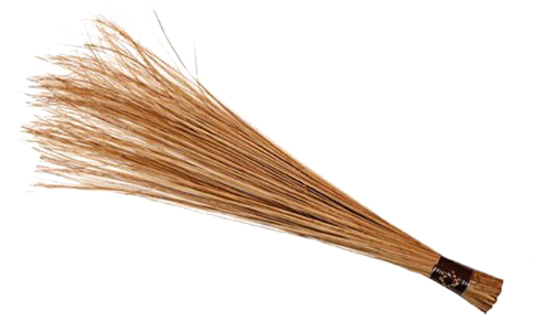 Traditional Natural Broom Isolated PNG