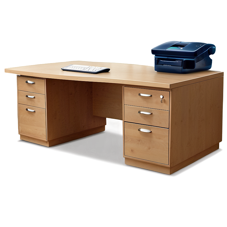 Traditional Office Desk Png 06122024 PNG