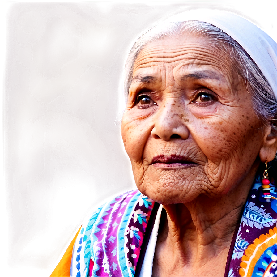 Traditional Old Lady Image Png Duo65 PNG