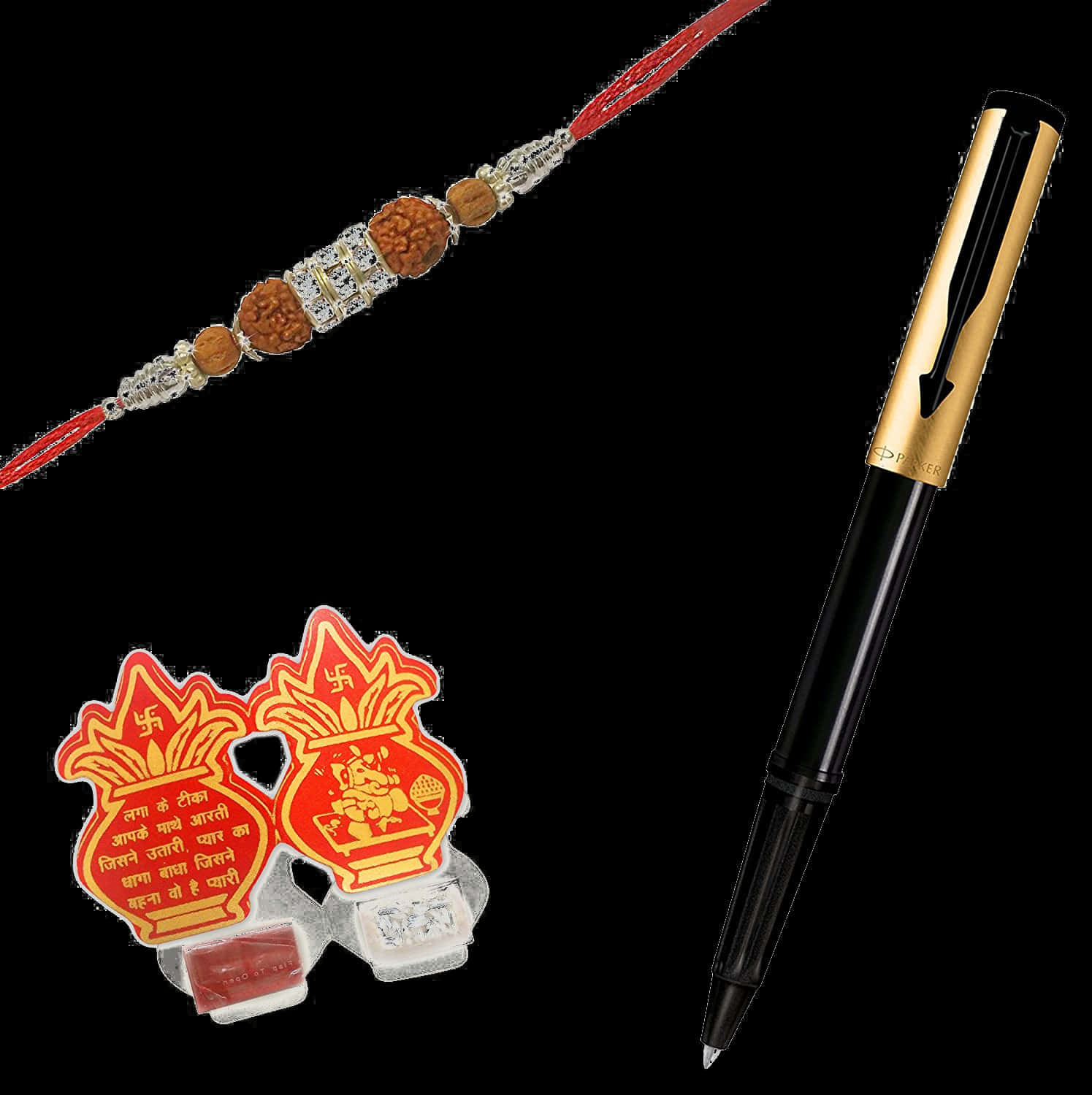 Traditional Rakhiand Pen Set PNG