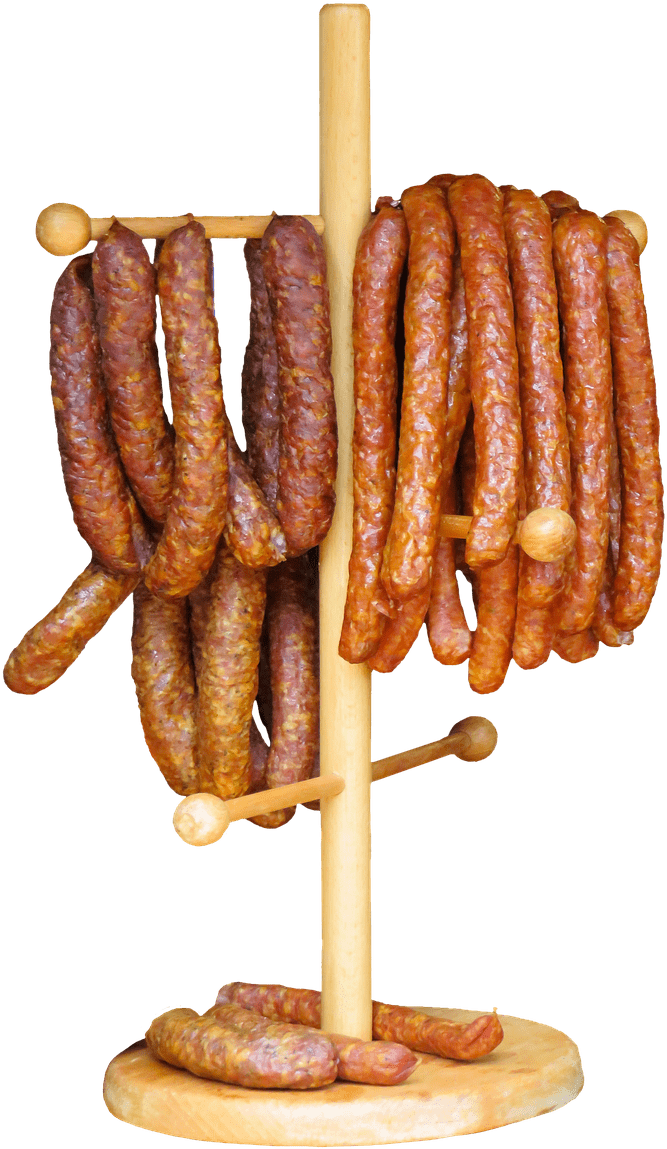 Traditional Sausage Stand Display PNG