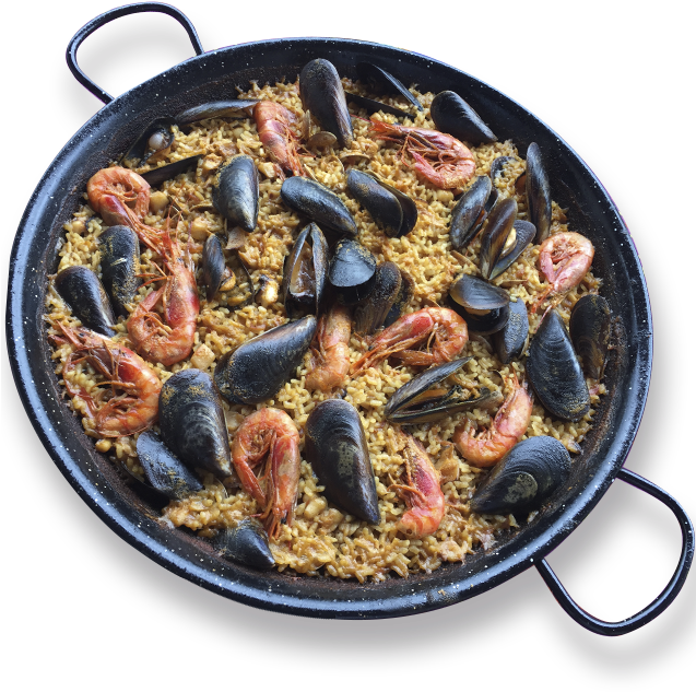 Traditional Seafood Paella PNG