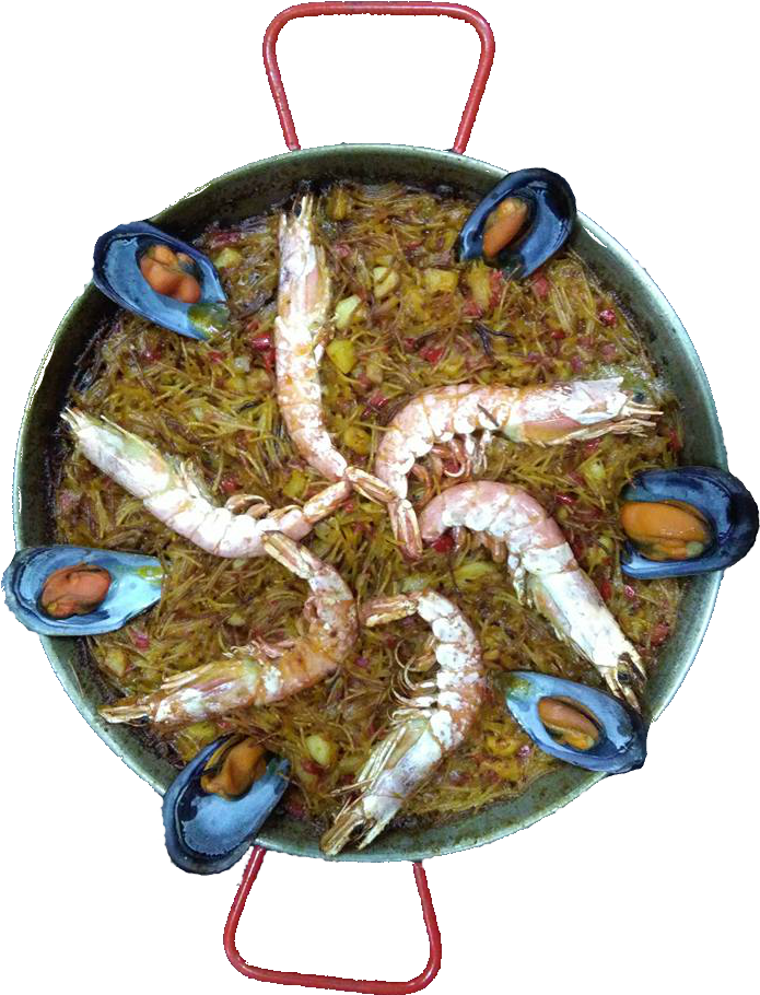 Traditional Seafood Paella Dish PNG