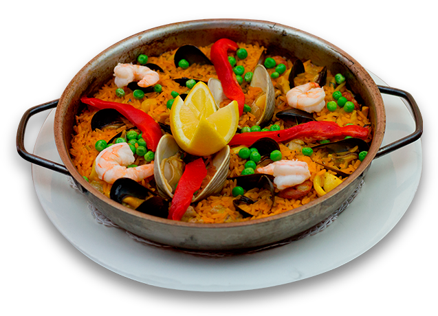 Traditional Spanish Paella Dish PNG