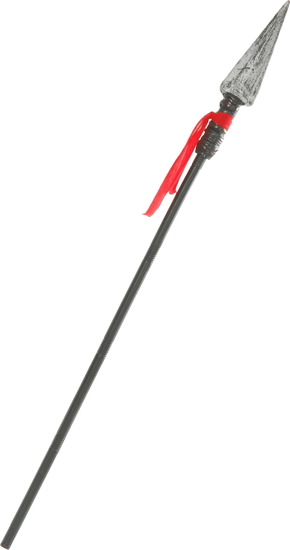 Traditional Spearwith Red Tassel PNG