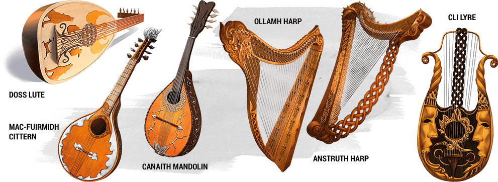 Traditional Stringed Instruments Collection PNG