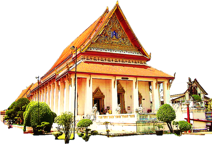 Traditional Thai Temple Architecture PNG