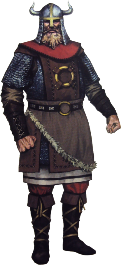 Traditional Viking Warrior Costume PNG