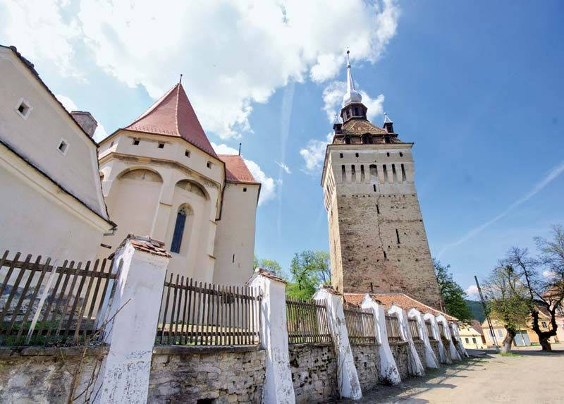 Villaggio Tradizionale Sachiz Romania Sfondo