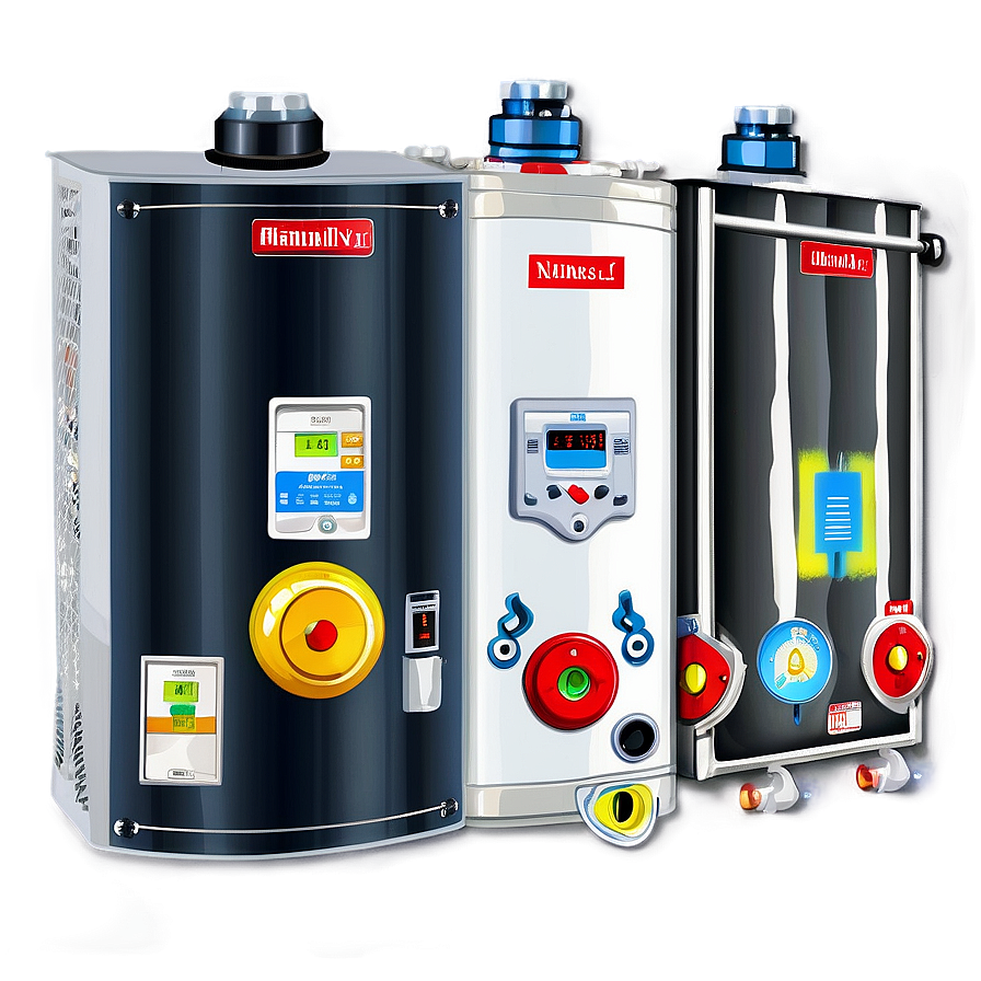 Traditional Vs Tankless Water Heater Png 06262024 PNG