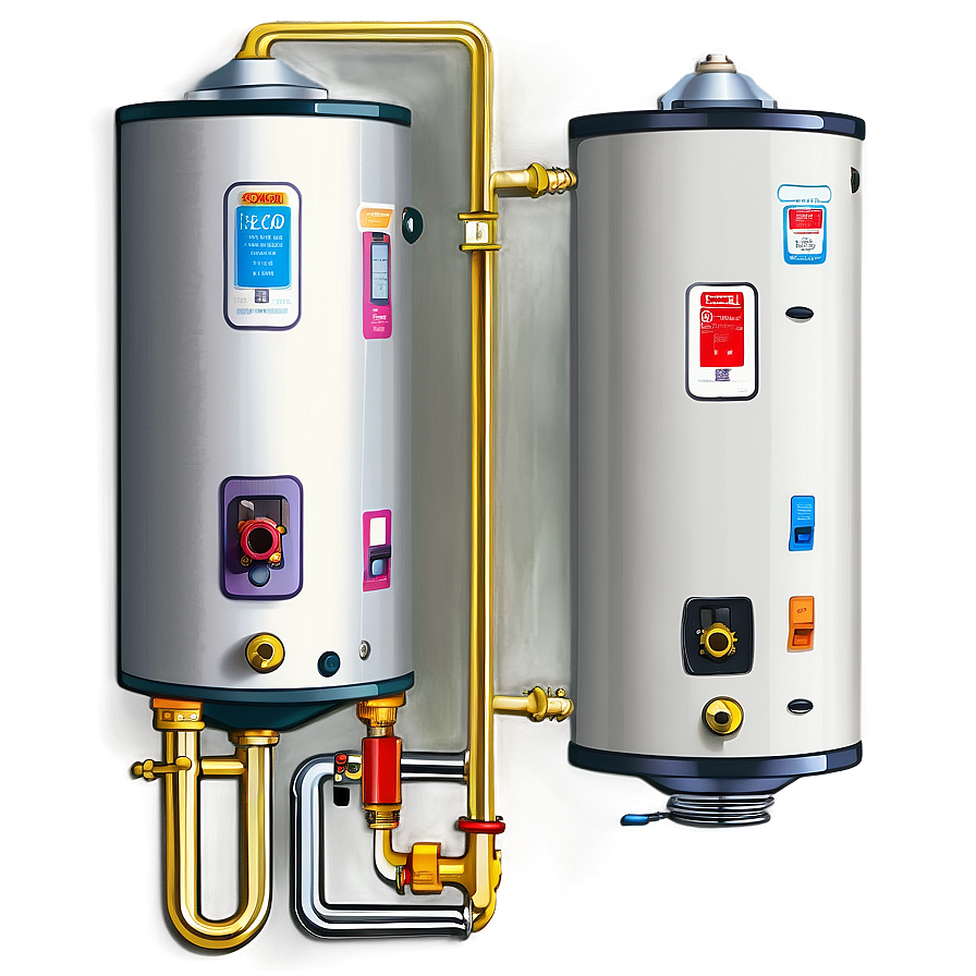 Traditional Vs Tankless Water Heater Png Qwm PNG