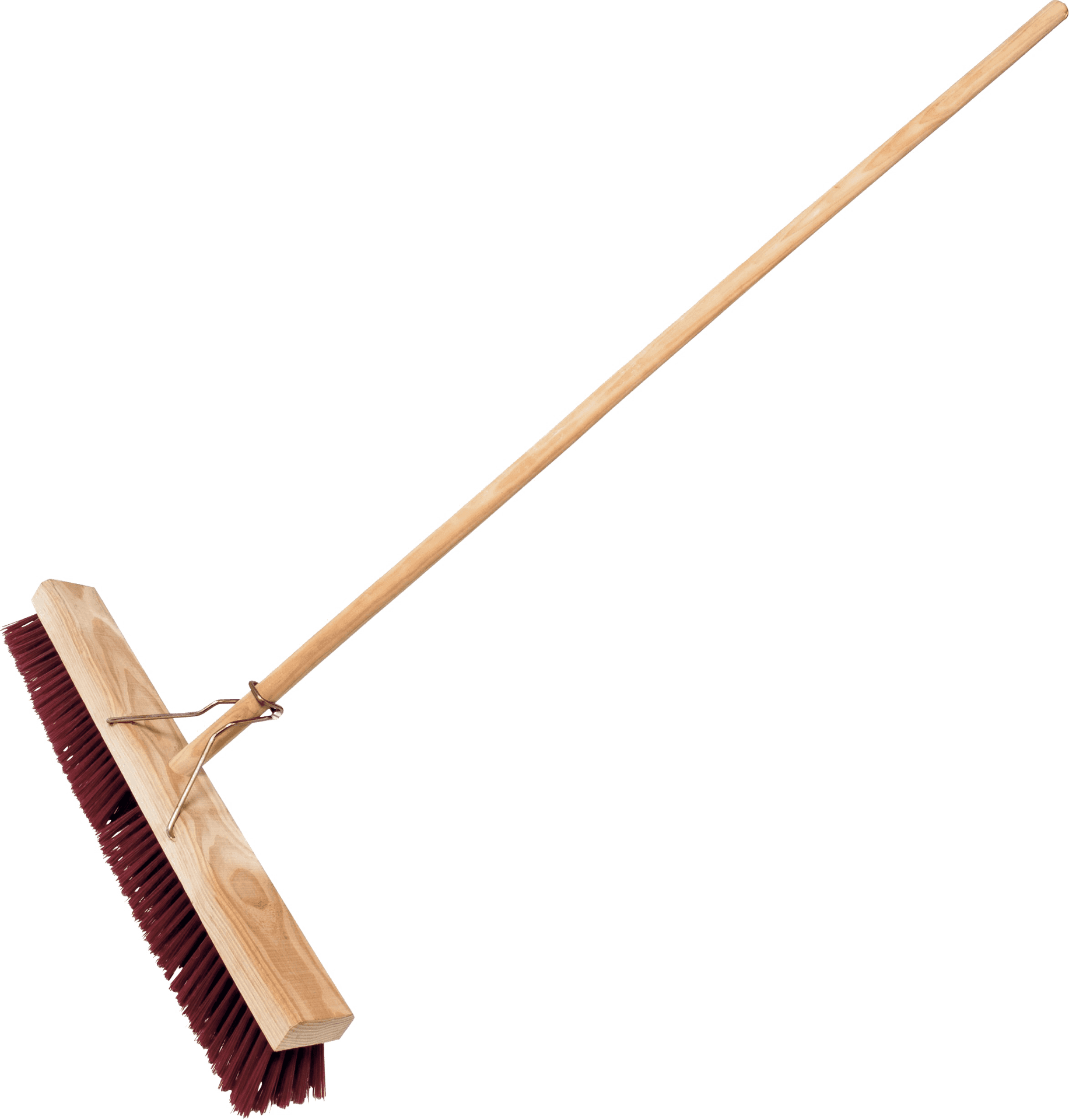 Traditional Wooden Broom Cleaning Tool PNG