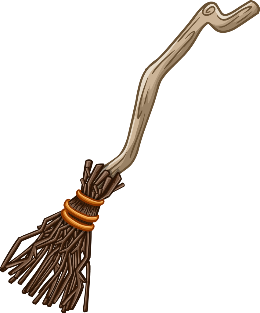 Traditional Wooden Broom Illustration.png PNG