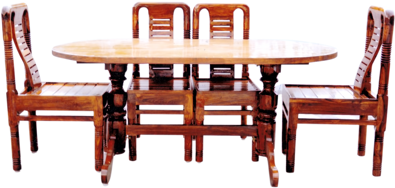 Download Traditional Wooden Dining Table Set 1332