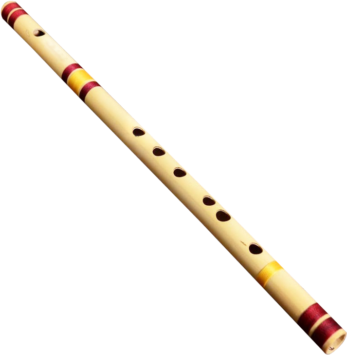 Traditional Wooden Flute PNG