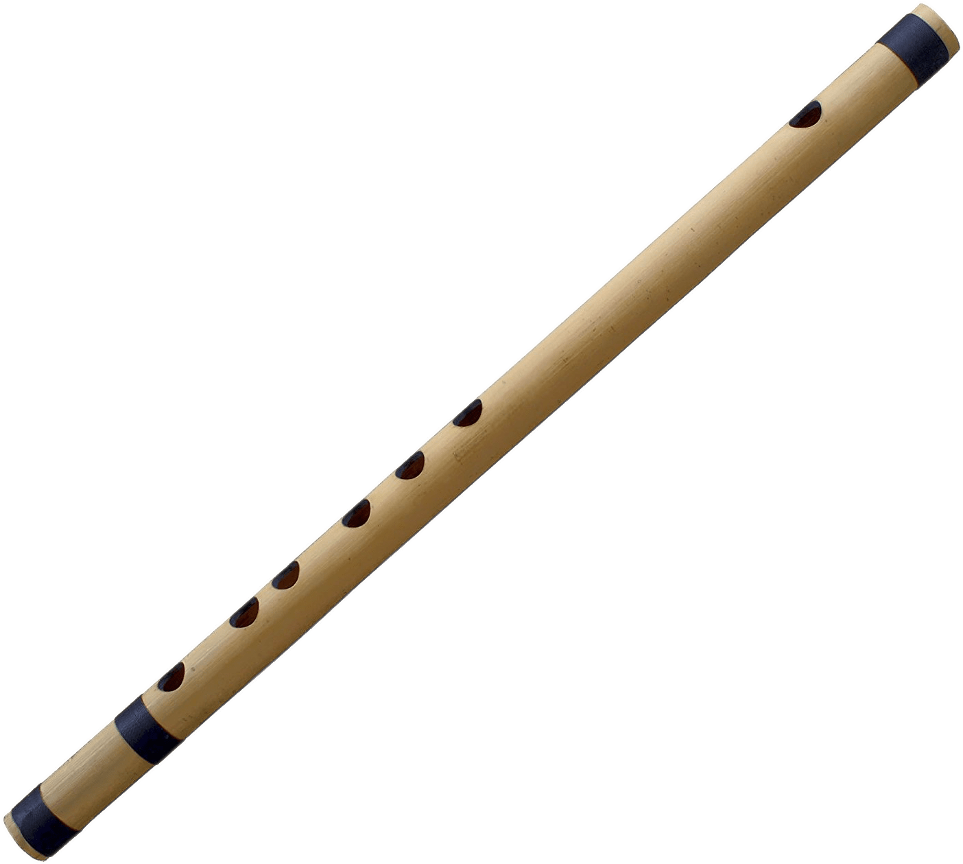 Traditional Wooden Flute PNG