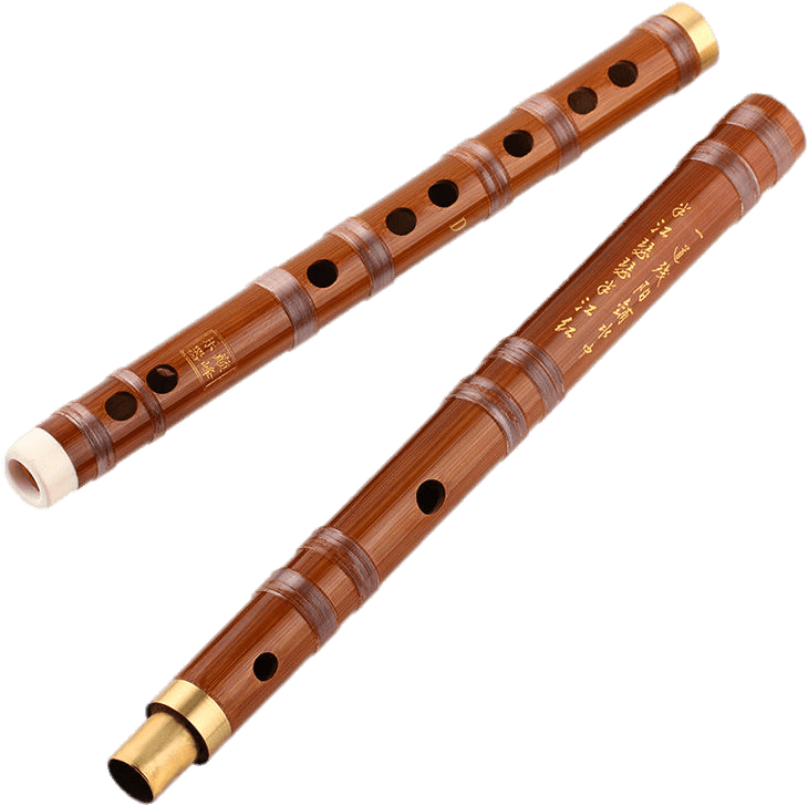 Traditional Wooden Flutes PNG