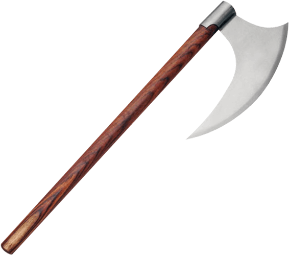 Traditional Wooden Handle Axe PNG